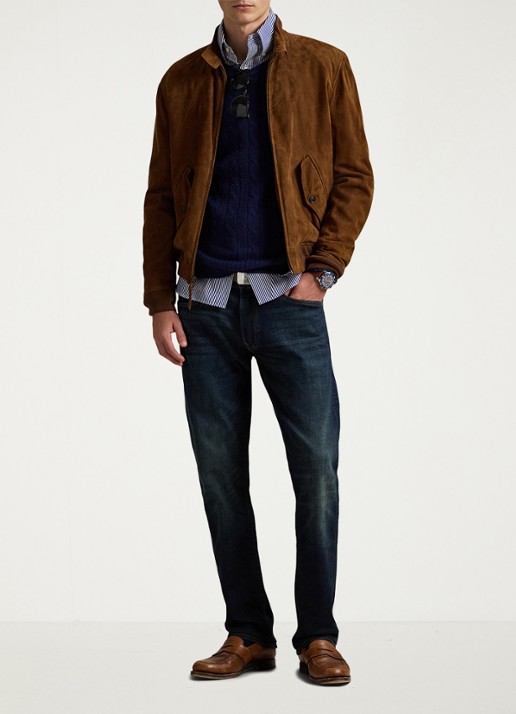 Ralph Lauren Slim fit jeans met donkere wassing  - voorkant 2 murphy stretch / indigo