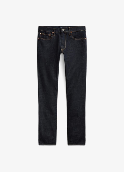 Ralph Lauren Slim fit jeans met donkere wassing - voorkant rinse stretch-2wkn