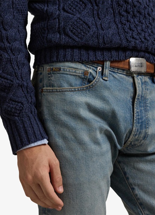Ralph Lauren Slim fit jeans met medium wassing - detail 3 dixon stretch-2wjh