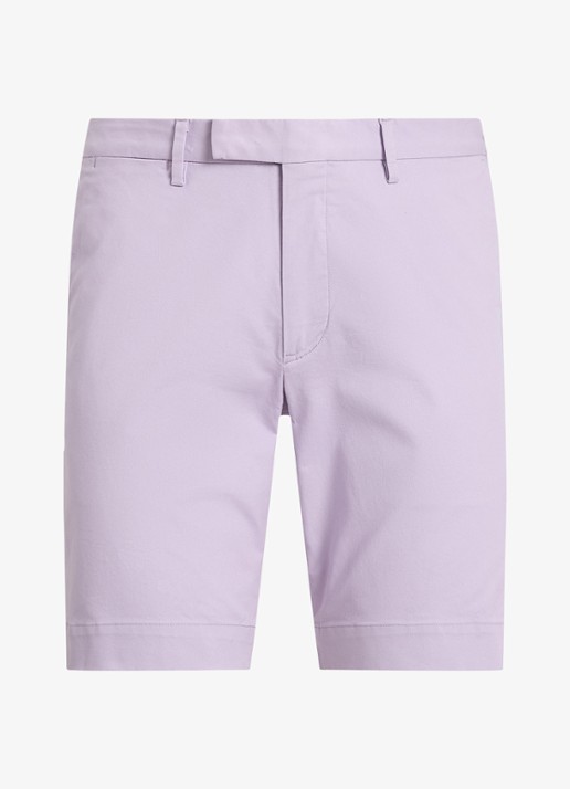 Ralph Lauren Slim fit korte chino met steekzakken - voorkant spring iris-39mo