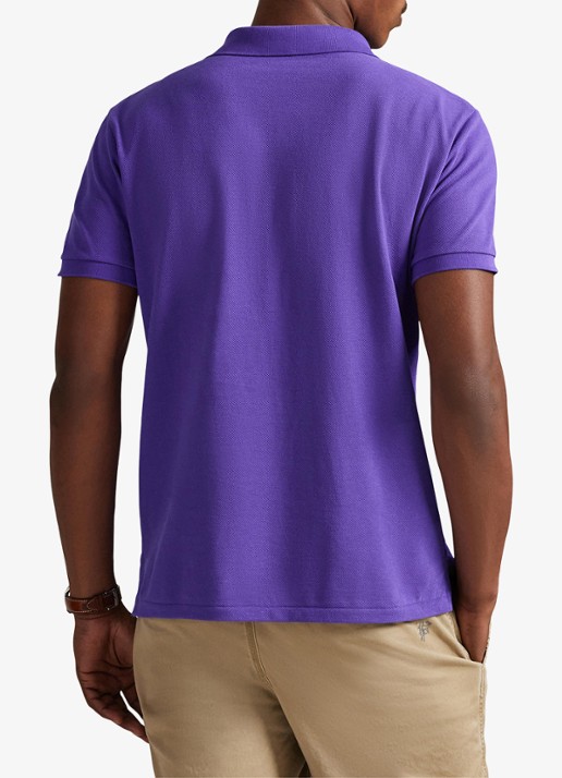 Ralph Lauren Slim fit mesh Polo-shirt - achterkant cabana purple/c5223-zywt