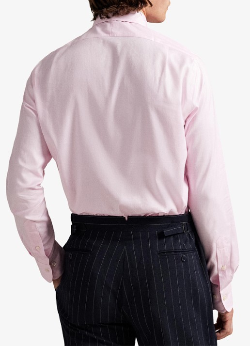 Ralph Lauren Slim fit overhemd met logo - achterkant 5 5499b pink / roze