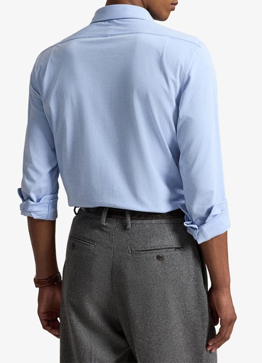 Ralph Lauren Slim fit overhemd met logo - achterkant 3 summer blue/white-3zm5