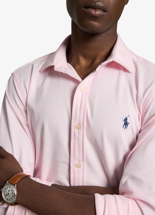 Ralph Lauren Slim fit overhemd met logo - detail 3 carmel pink/white-2wqf