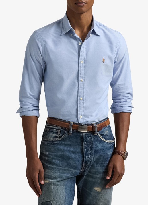 Ralph Lauren Slim fit overhemd met logoborduring