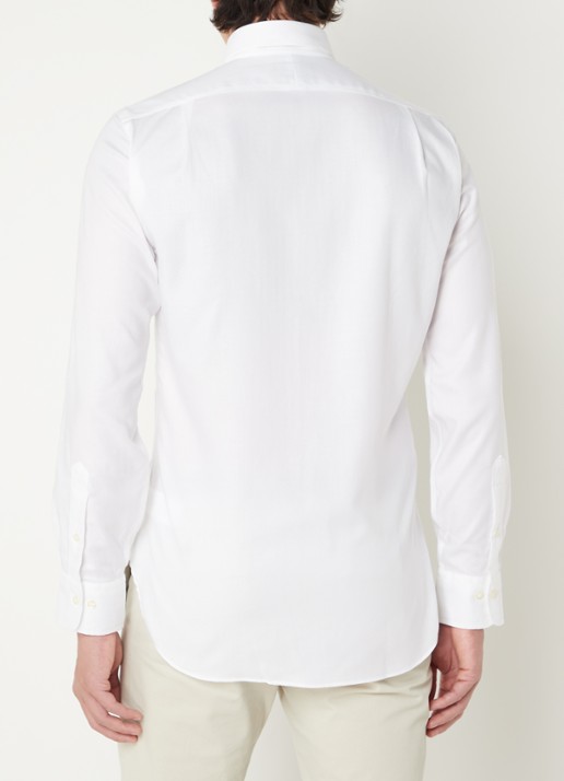 Ralph Lauren Slim fit overhemd met logoborduring - achterkant 4 wit