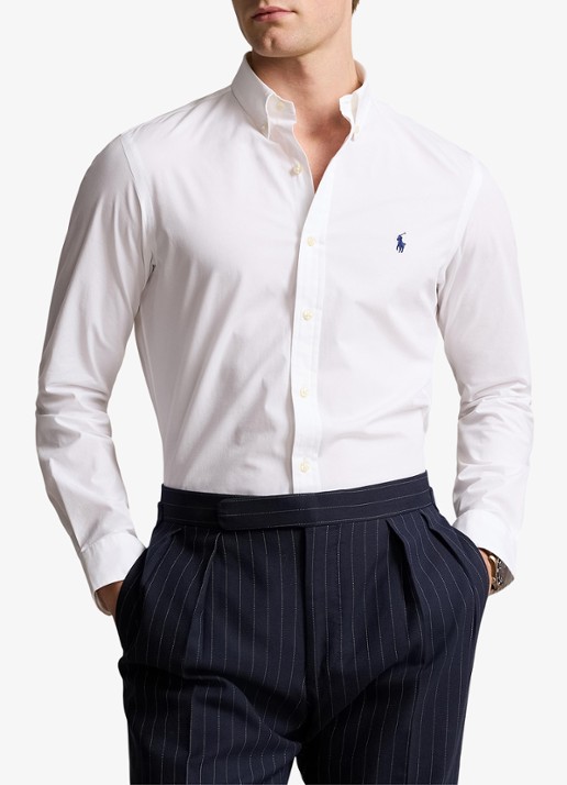 Ralph Lauren Slim fit overhemd met logoborduring