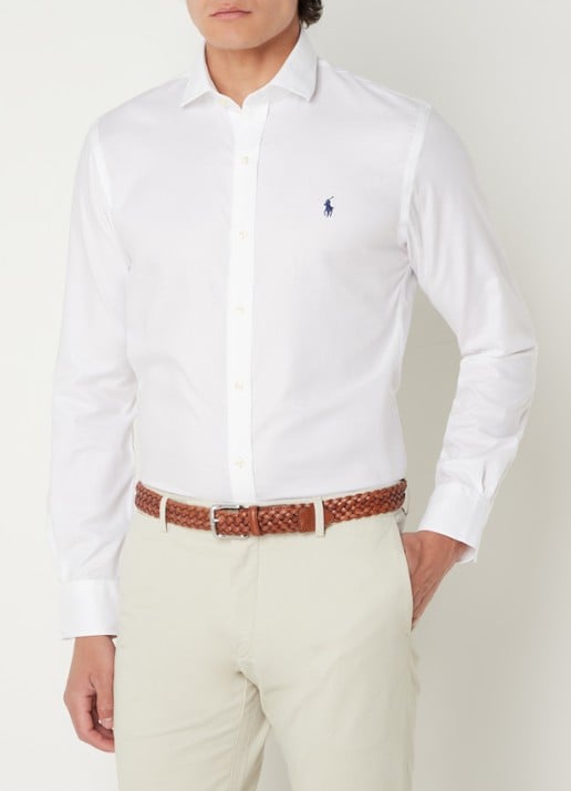 Ralph Lauren Slim fit overhemd met logoborduring