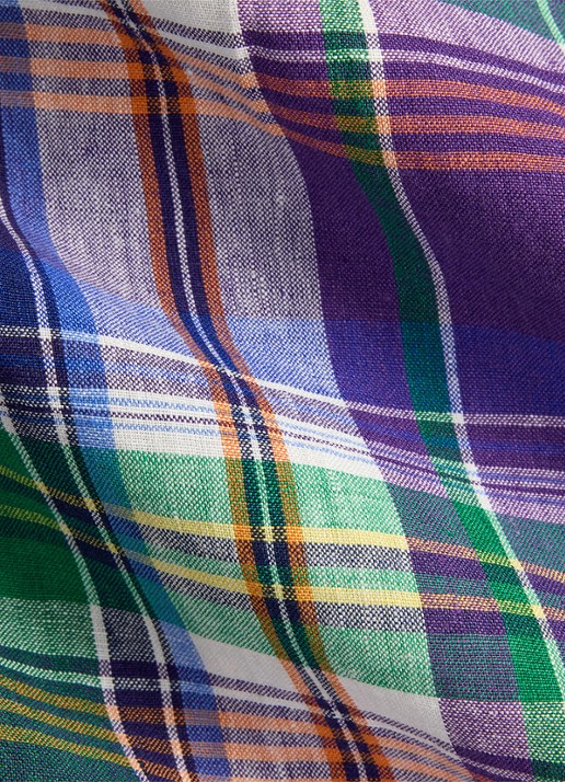Ralph Lauren Slim fit overhemd met print - detail 6 7187 purple blue multi / paars