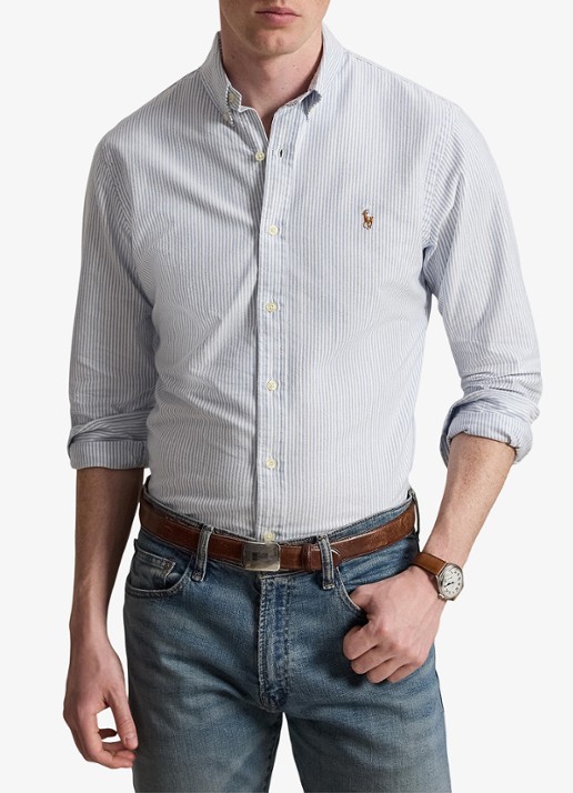Ralph Lauren Slim fit polo van piqué katoen met logoborduring