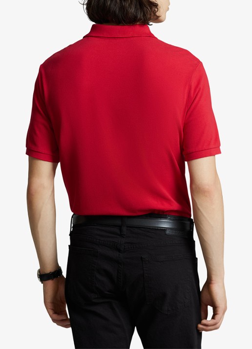 Ralph Lauren Slim fit polo van piqué katoen met logoborduring - achterkant 5 rl2000 red / rood
