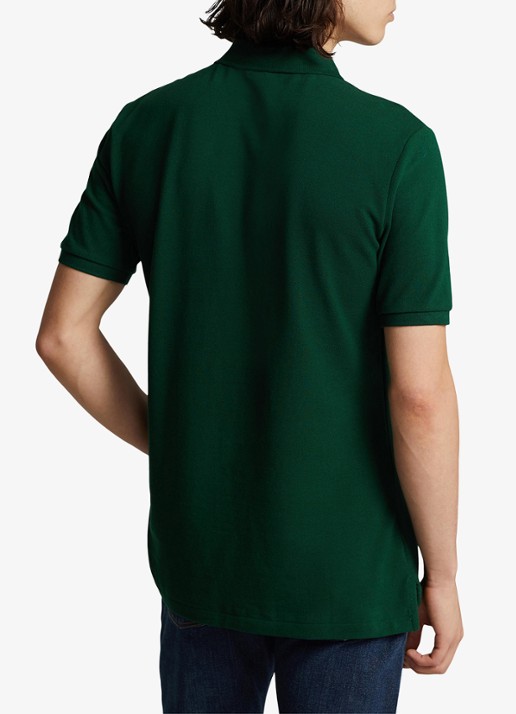 Ralph Lauren Slim fit polo van piqué katoen - achterkant 4 college green / groen