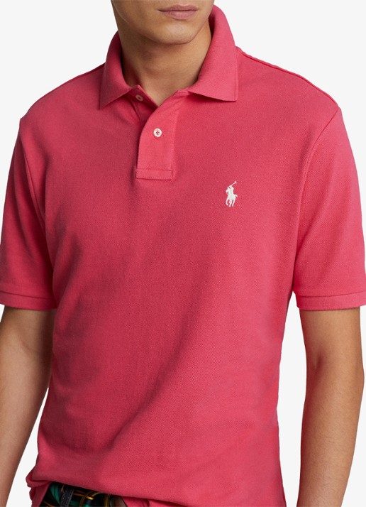 Ralph Lauren Slim fit polo van piqué katoen - detail 2 hot pink/c2740-3ebd