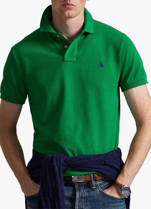 Ralph Lauren Slim fit polo van piqué katoen