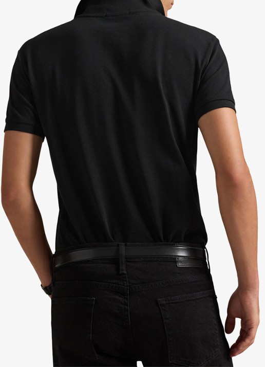 Ralph Lauren Slim fit polo van piqué katoen - achterkant 2 polo black/c3870