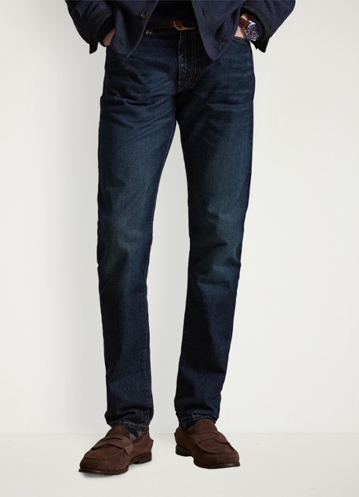 Ralph Lauren Slim leg jeans met donkere wassing