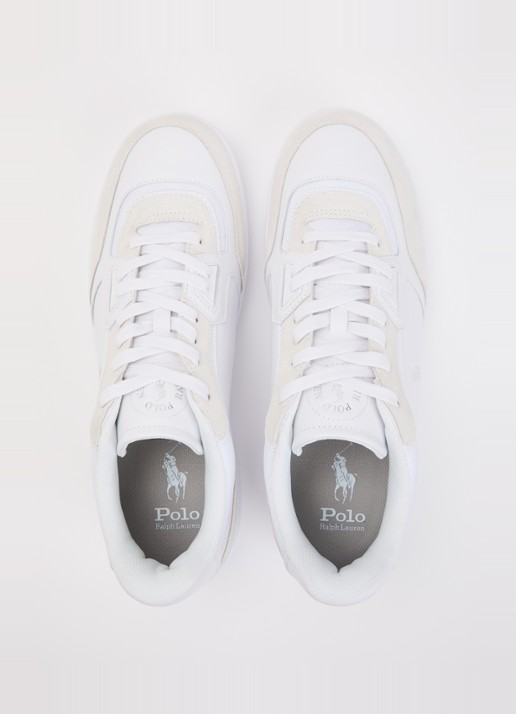 Ralph Lauren Sneaker met logo - detail 4 wit