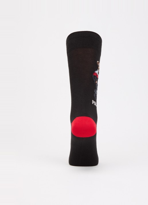 Ralph Lauren Sokken met print in 2-pack - voorkant 3 rood