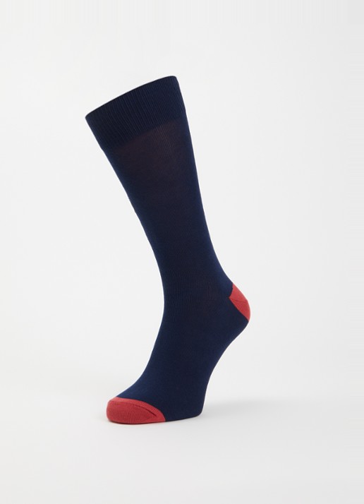 Ralph Lauren Sokken met print in 2-pack - detail donkerblauw