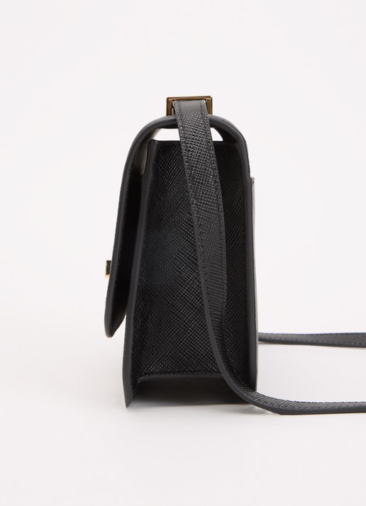 Ralph Lauren Sophee 22 crossbodytas van leer - detail 4 zwart