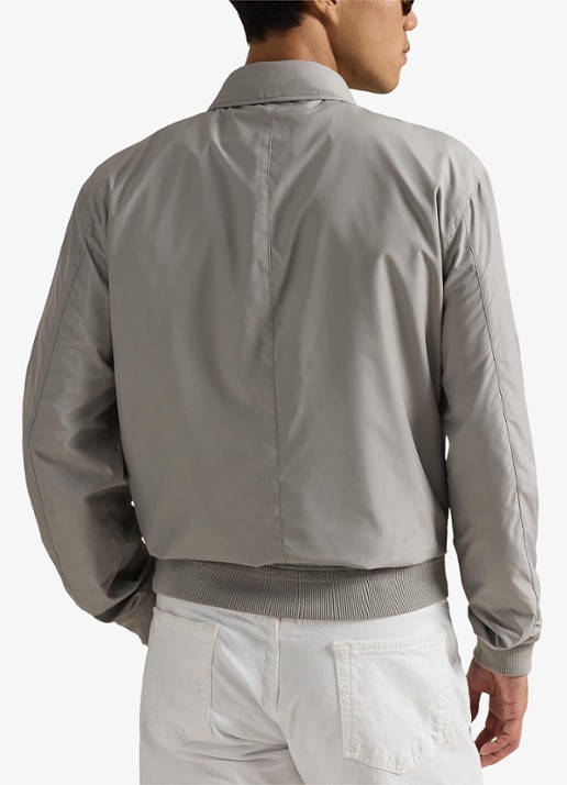 Ralph Lauren Southland jack met klepzakken en logoborduring - achterkant 4 grey fog / grijs