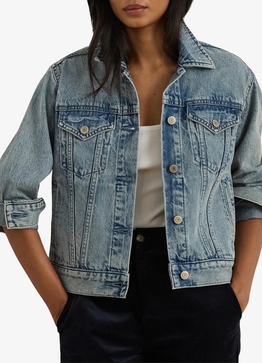 Ralph Lauren Spijkerjas met steekzakken