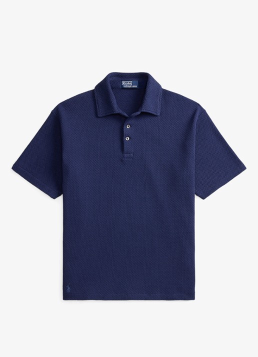 Ralph Lauren Standard fit polo van piqué katoen - voorkant 4 newport navy / donkerblauw