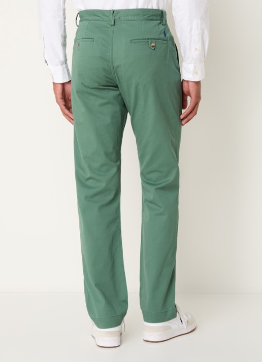 Ralph Lauren Straight fit chino met steekzakken - achterkant 3 washed forest / zeegroen