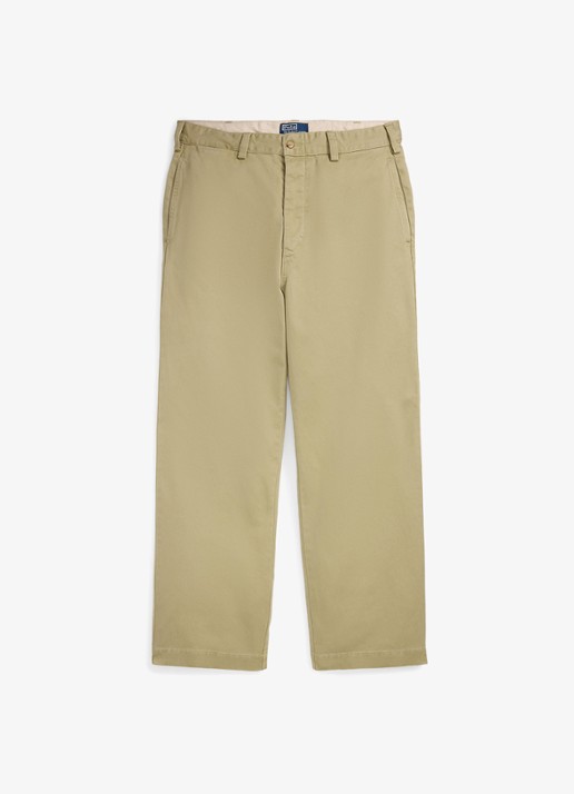 Ralph Lauren Straight fit chino met steekzakken - voorkant 3 khaki / khaki