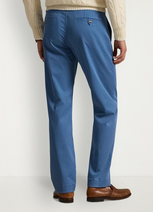 Ralph Lauren Straight fit chino met steekzakken - achterkant 5 delta blue