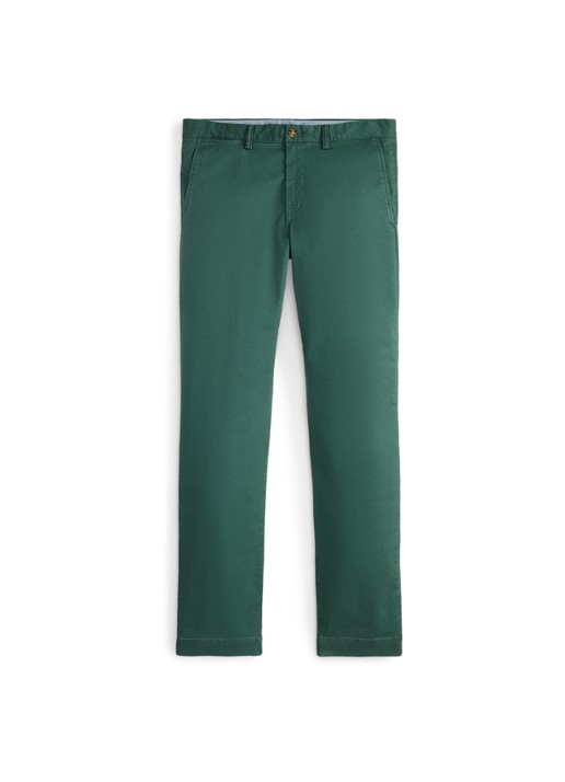 Ralph Lauren Straight fit chino met steekzakken - voorkant charter green