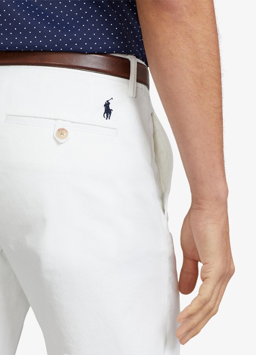 Ralph Lauren Straight fit chino met steekzakken - detail 7 ceramic white / wit