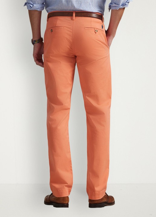 Ralph Lauren Straight fit chino met steekzakken - achterkant deep mango