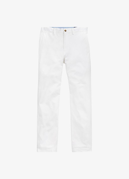 Ralph Lauren Straight fit chino met steekzakken - voorkant white / wit