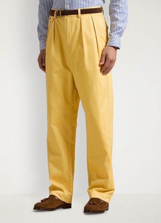 Ralph Lauren Straight fit cropped chino met plooidetail - detail 4 corn yellow-30rc