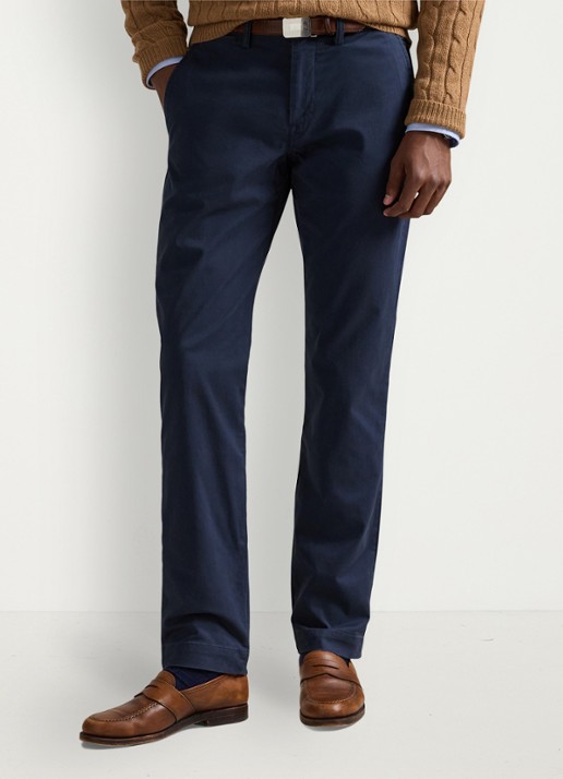 Ralph Lauren Straight fit gewassen chino met stretch