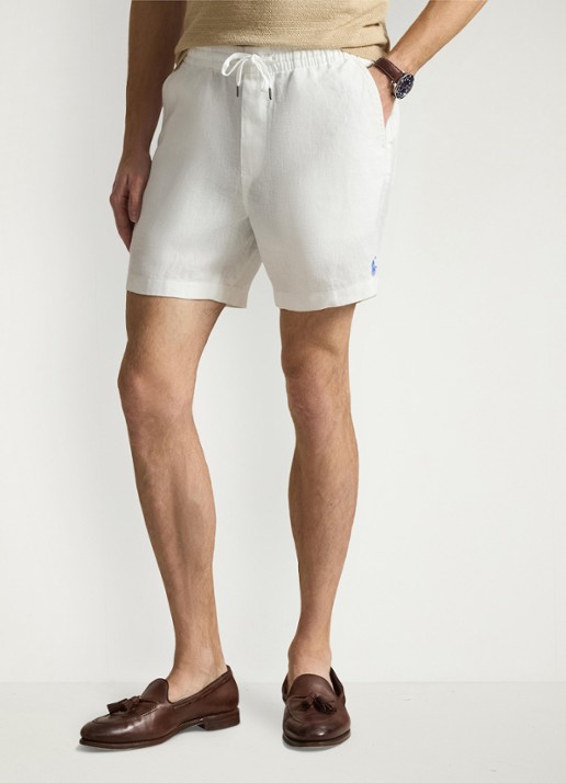Ralph Lauren Straight fit korte broek van linnen