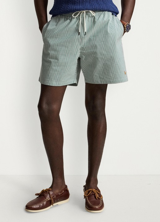 Ralph Lauren Straight fit korte chino met stretch - voorkant 4 nautical ink / blauw