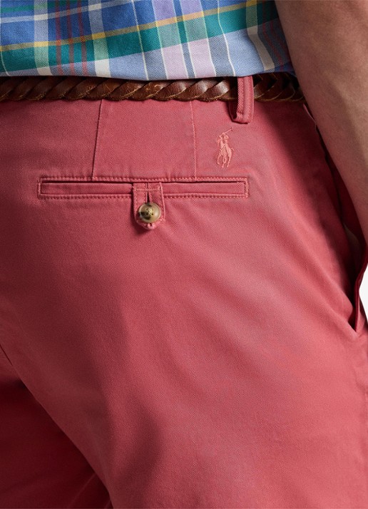 Ralph Lauren Straight fit korte chino met stretch - detail 4 adirondack berry-2ygy