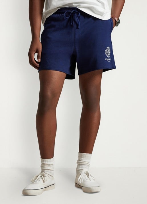 Ralph Lauren Straight fit korte joggingbroek met logo