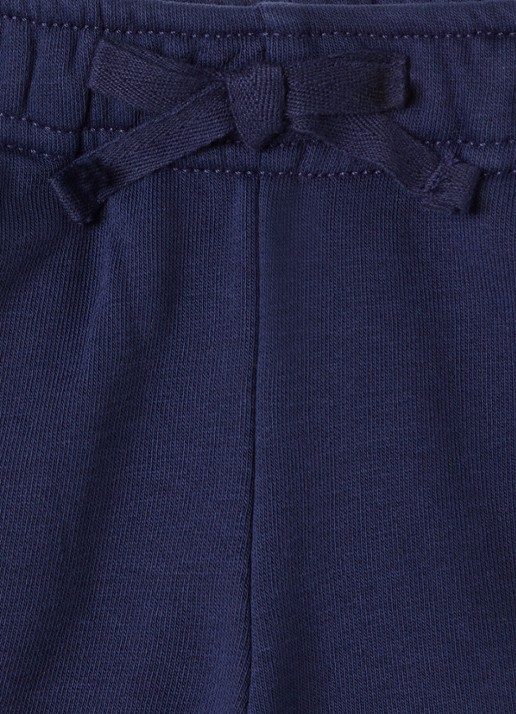 Ralph Lauren Straight fit korte joggingbroek met logo - detail donkerblauw