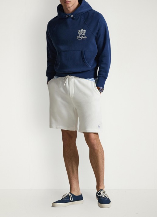 Ralph Lauren Straight fit korte joggingbroek met steekzakken - voorkant 5 white / wit