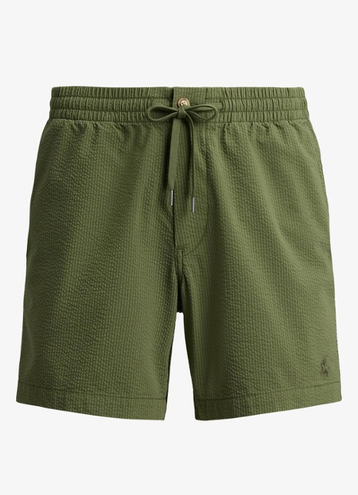 Ralph Lauren Straight fit short met steekzakken - voorkant 4 supply olive/garden trail