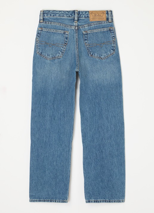 Ralph Lauren Straight leg jeans met medium wassing  - voorkant 2 indigo