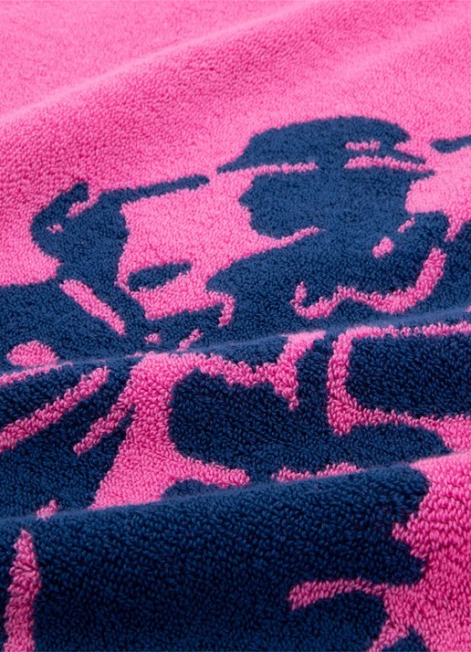 Ralph Lauren Strandlaken - 500 gr/m2 - 100 x 170 cm - detail donkerblauw