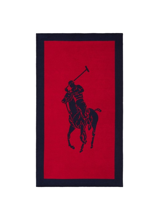 Ralph Lauren Strandlaken - 500 gr/m2 - 100 x 170 cm - voorkant 4 rood