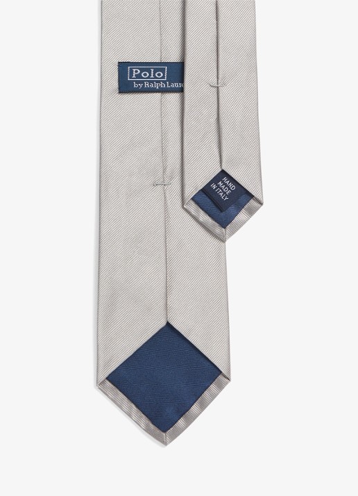 Ralph Lauren Stropdas van zijde - detail 2 grey / grijs