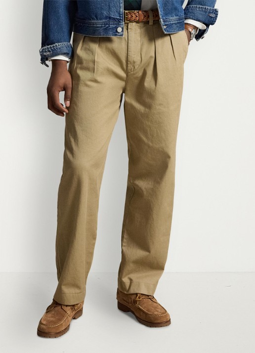 Ralph Lauren Suffield relaxed fit chino met plooidetail