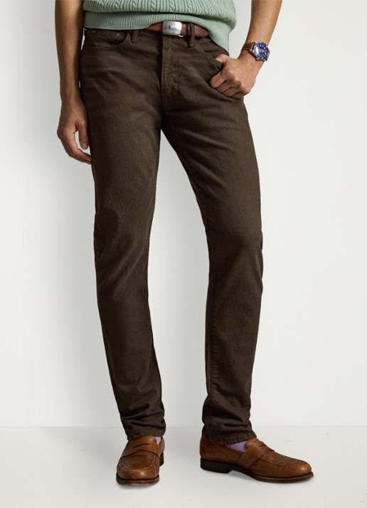 Ralph Lauren Sullivan slim fit jeans met gekleurde wassing