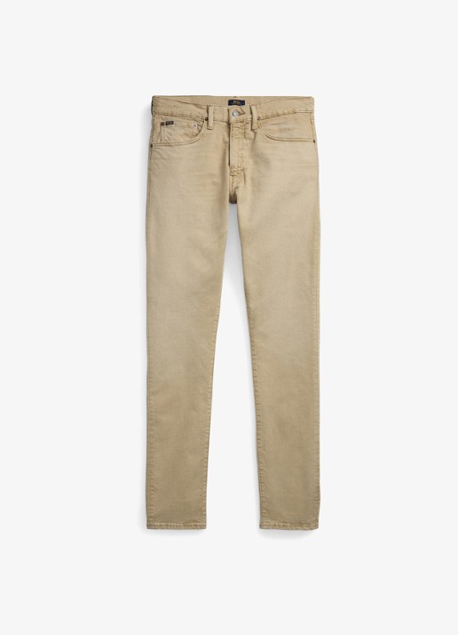 Ralph Lauren Sullivan slim stretch Polo Pony jeans  - voorkant 2 hdn khaki hill / khaki